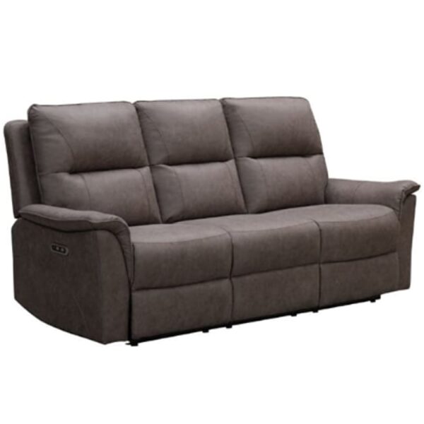 Keller Fabric 3 Seater Sofa In Truffle