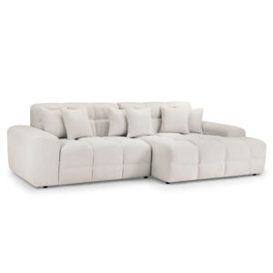 Jackson Fabric Right Hand Corner Sofa In Beige